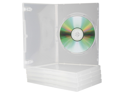 5 cajas Q-Connect para DVD transparentes